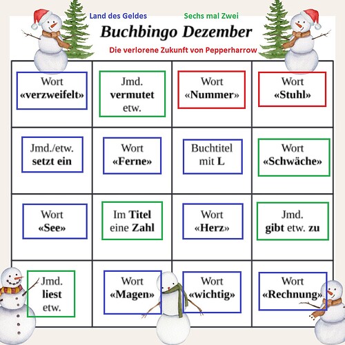 Buchbingo Dezember 2023 fertig